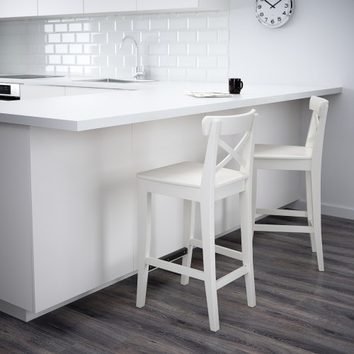 IKEA INGOLF Bar Stool with Backrest Furniture Urban Sales